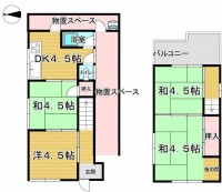 土地約19.22坪・4DK